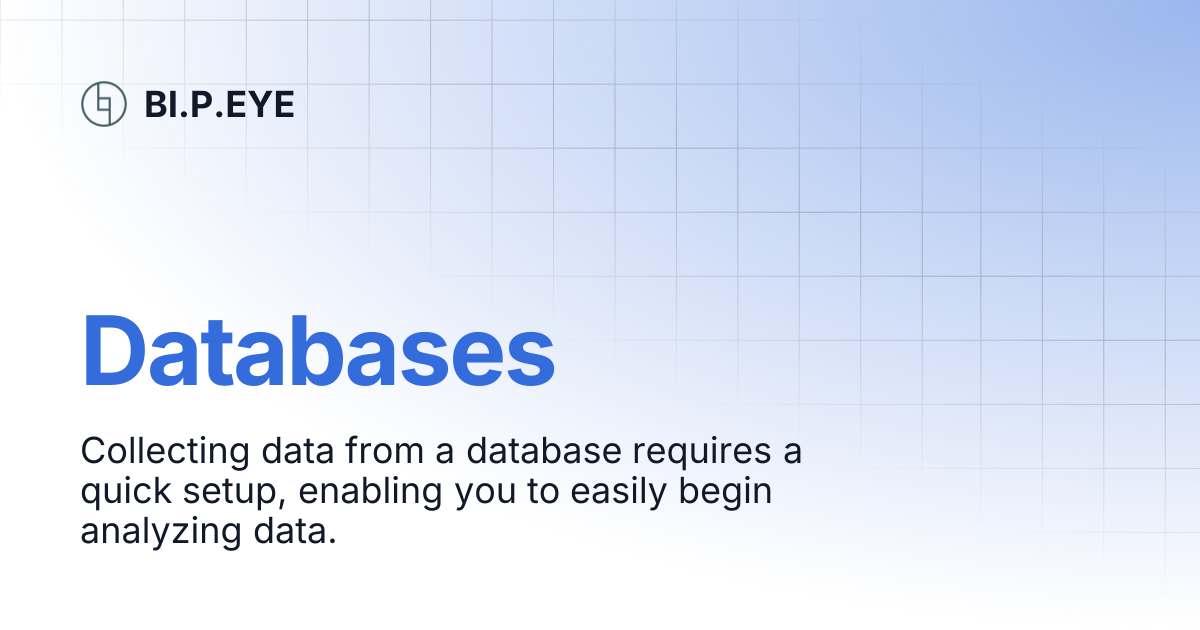 Databases bi p eye